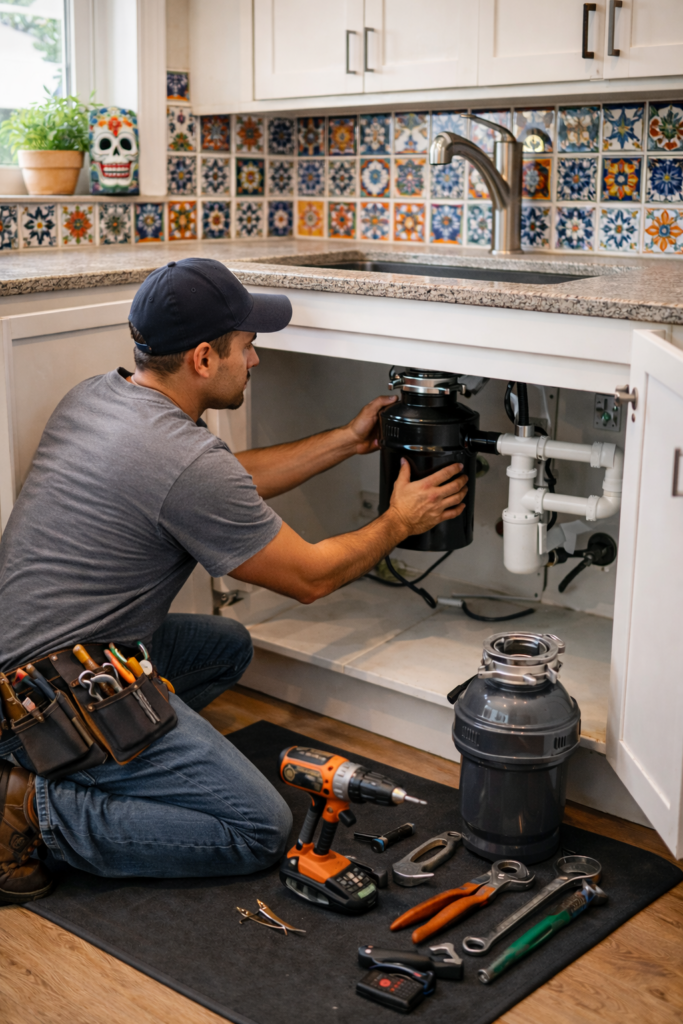garbage disposal replacement and new installation